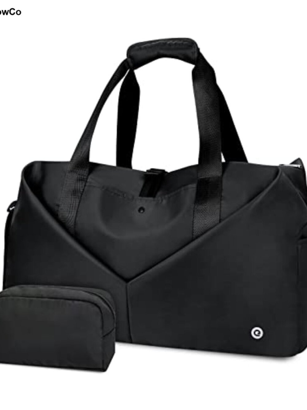 Women's Gym Duffel Bag with Wet Pocket Shoe Compartment Toiletry Pouch